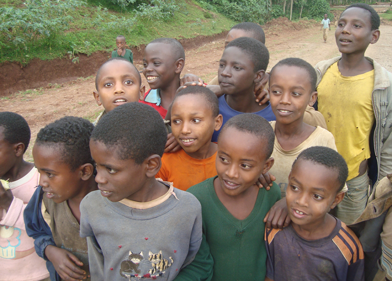 Kinderen in Ethiopië