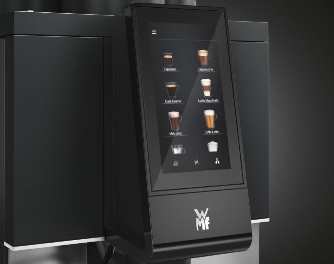 WMF1300S display koffiespecialiteiten