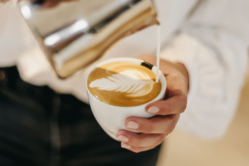 Latte art met eerlijke koffie